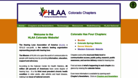 What Hearinglosscolorado.org website looked like in 2020 (3 years ago)