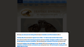 What Heritagejewelersfnc.com website looked like in 2020 (3 years ago)