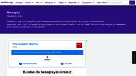 What Hesapla.xyz website looked like in 2020 (3 years ago)