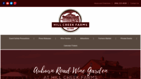 What Hillcreekfarms.com website looked like in 2020 (3 years ago)