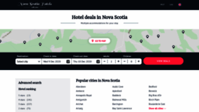 What Hotelsinnovascotia.com website looked like in 2020 (3 years ago)