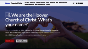 What Hooverchurchofchrist.org website looked like in 2020 (3 years ago)