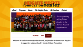 What Heightsfoundation.org website looked like in 2020 (3 years ago)