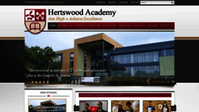 What Hertswoodacademy.org website looked like in 2020 (3 years ago)