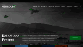 What Hensoldt.net website looked like in 2020 (3 years ago)