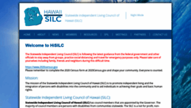 What Hisilc.org website looked like in 2020 (3 years ago)