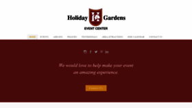 What Holidaygardensevents.com website looked like in 2020 (3 years ago)