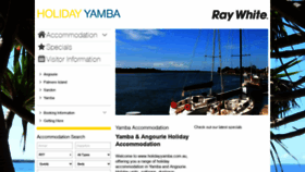 What Holidayyamba.com.au website looked like in 2020 (3 years ago)