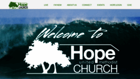 What Hope-umc.com website looked like in 2020 (3 years ago)