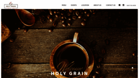 What Holygraincoffee.com website looked like in 2020 (5 years ago)