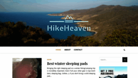 What Hikeheaven.com website looked like in 2020 (3 years ago)