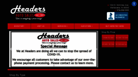 What Headersauto.com website looked like in 2020 (3 years ago)