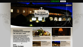 What Hostellerie-fontanges.com website looked like in 2020 (3 years ago)