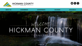 What Hickmancountytn.com website looked like in 2020 (3 years ago)