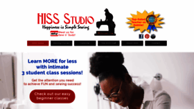 What Hissstudio.com website looked like in 2020 (3 years ago)