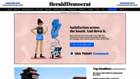 What Heralddemocrat.com website looked like in 2020 (3 years ago)