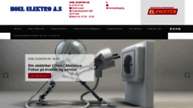 What Hoelelektro.no website looked like in 2020 (3 years ago)