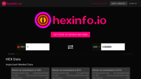 What Hexinfo.io website looked like in 2020 (3 years ago)