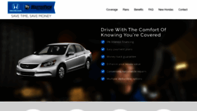 What Hondaextendedcarewarranty.com website looked like in 2020 (3 years ago)