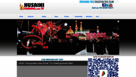 What Husainichannel.com website looked like in 2020 (3 years ago)