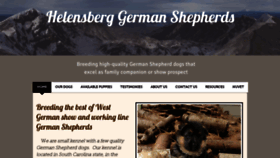 What Helensberggermanshepherd.com website looked like in 2020 (3 years ago)
