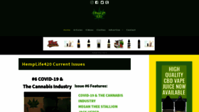 What Hemplife420.com website looked like in 2020 (3 years ago)