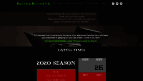 What Hauntedhollowva.com website looked like in 2020 (3 years ago)