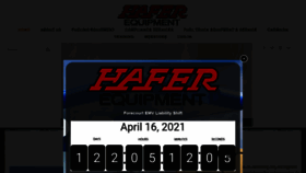 What Hafers.com website looked like in 2020 (3 years ago)