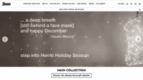 What Herno.com website looked like in 2020 (3 years ago)