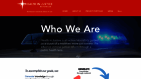 What Healthinjustice.org website looked like in 2020 (3 years ago)
