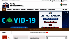 What Hpkangra.gov.in website looked like in 2020 (3 years ago)