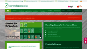 What Haarwuchs-spezialist.de website looked like in 2020 (3 years ago)