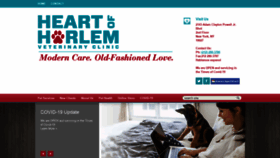 What Heartofharlemveterinaryclinic.com website looked like in 2020 (3 years ago)