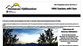 What Hemavanfjallstation.se website looked like in 2020 (3 years ago)