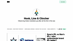 What Hooklineandclincher.in website looked like in 2020 (3 years ago)