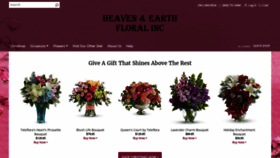 What Heavenearthfloral.com website looked like in 2020 (3 years ago)
