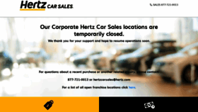 What Hertzcarsales.com website looked like in 2020 (3 years ago)