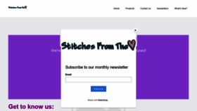What Heartfeltstitches.com website looked like in 2020 (3 years ago)