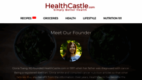 What Healthcastle.com website looked like in 2020 (3 years ago)