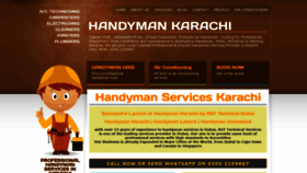 What Handymenkarachi.com website looked like in 2020 (3 years ago)