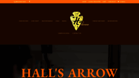 What Hallsarrow.com website looked like in 2020 (3 years ago)