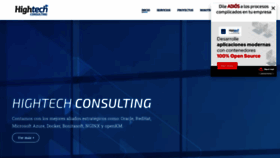 What Hightech-corp.com website looked like in 2020 (3 years ago)