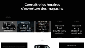 What Horaires-societe.fr website looked like in 2020 (3 years ago)