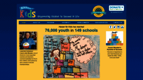 What Harperforkids.org website looked like in 2020 (3 years ago)
