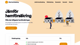 What Hittahemforsakring.se website looked like in 2020 (3 years ago)