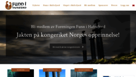 What Hafrsfjord.org website looked like in 2020 (3 years ago)