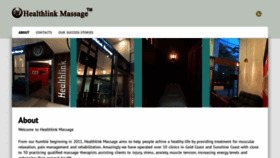 What Healthlinkmassage.com website looked like in 2020 (3 years ago)
