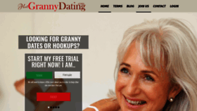 What Hotgrannydating.com website looked like in 2020 (3 years ago)