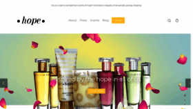 What Hopefragrances.com website looked like in 2020 (3 years ago)