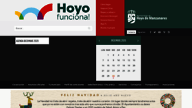 What Hoyodemanzanares.es website looked like in 2020 (3 years ago)